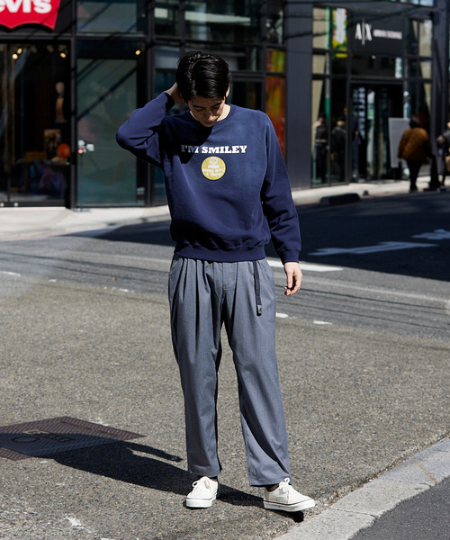 JOURNAL STANDARD relume(ジャーナルスタンダード レリューム)の「CALIFORNIA スマイリーフェイス クルーネックスウェット(スウェット・メンズ・ダークブルー/チョコ/ブラック系その他・LARGE/MEDIUM)」の20枚目の写真
