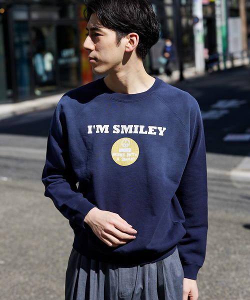 JOURNAL STANDARD relume(ジャーナルスタンダード レリューム)の「CALIFORNIA スマイリーフェイス クルーネックスウェット(スウェット・メンズ・ダークブルー/チョコ/ブラック系その他・LARGE/MEDIUM)」の22枚目の写真