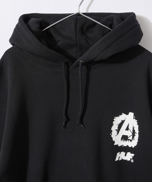 HUF(ハフ)の「HUF COSMIC ASSEMBLAGE P/O HOODIE ハフ コズミック アッセンブリ パーカー(パーカー・メンズ・ブラック・SMALL/MEDIUM/X-LARGE/LARGE)」の5枚目の写真