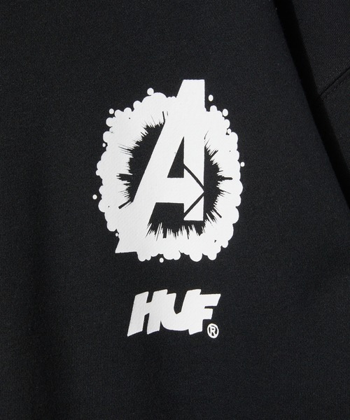 HUF(ハフ)の「HUF COSMIC ASSEMBLAGE P/O HOODIE ハフ コズミック アッセンブリ パーカー(パーカー・メンズ・ブラック・SMALL/MEDIUM/X-LARGE/LARGE)」の6枚目の写真