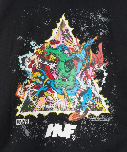 HUF(ハフ)の「HUF COSMIC ASSEMBLAGE P/O HOODIE ハフ コズミック アッセンブリ パーカー(パーカー・メンズ・ブラック・SMALL/MEDIUM/X-LARGE/LARGE)」の9枚目の写真