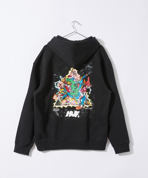 HUF(ハフ)の「HUF COSMIC ASSEMBLAGE P/O HOODIE ハフ コズミック アッセンブリ パーカー(パーカー・メンズ・ブラック・SMALL/MEDIUM/X-LARGE/LARGE)」の16枚目の写真
