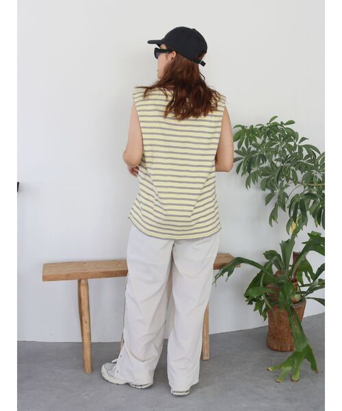 MILLER(ミラー)の「Miller別注 ショルダータックタンクトップ(Tシャツ/カットソー・レディース・ブルー/イエロー/ブラウン・FREE)」の12枚目の写真