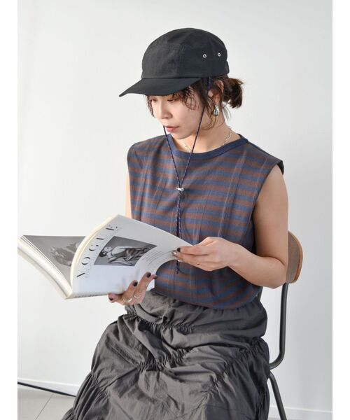 MILLER(ミラー)の「Miller別注 ショルダータックタンクトップ(Tシャツ/カットソー・レディース・ブルー/イエロー/ブラウン・FREE)」の15枚目の写真