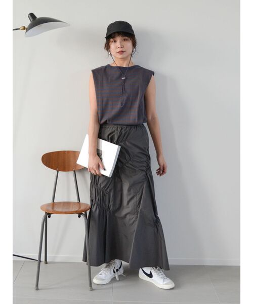 MILLER(ミラー)の「Miller別注 ショルダータックタンクトップ(Tシャツ/カットソー・レディース・ブルー/イエロー/ブラウン・FREE)」の17枚目の写真
