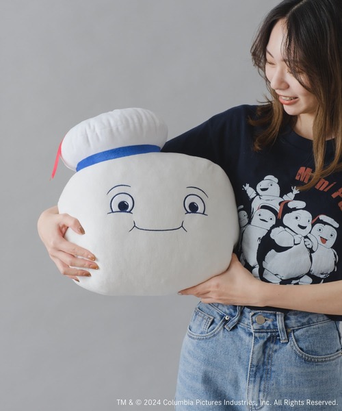 BIRTHDAY BAR（バースデイバー）の「【GHOSTBUSTERS】ミニマシュマロマン モチモチフェイスクッション（クッション/クッションカバー・レディース・ホワイト・フリー）」の4枚目の写真