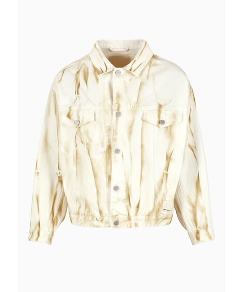 EMPORIO ARMANI(エンポリオアルマーニ)の「【エンポリオ アルマーニ】Emporio Armani Sustainability Values Capsule Collection ブルゾン オーガニックドリル ストリーク(ブルゾン・メンズ・ホワイト系その他・46/48/50)」の2枚目の写真