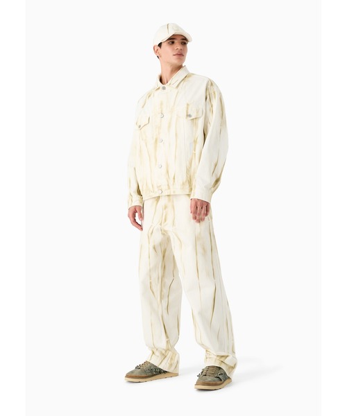 EMPORIO ARMANI(エンポリオアルマーニ)の「【エンポリオ アルマーニ】Emporio Armani Sustainability Values Capsule Collection ブルゾン オーガニックドリル ストリーク(ブルゾン・メンズ・ホワイト系その他・46/48/50)」の6枚目の写真