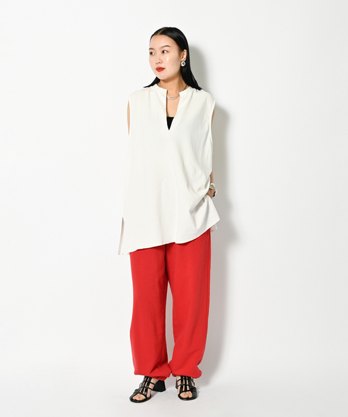CITYSHOP(シティーショップ)の「《追加》KEY NECK N-SL Tシャツ(Tシャツ/カットソー・レディース・ブラック/ホワイト・FREE)」の17枚目の写真