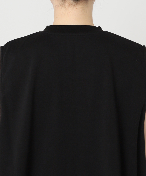 CITYSHOP KEY NECK N-SL Tシャツ ノースリーブ ブラック CITYSHOP（シティーショップ）の「KEY NECK N-SL Tシャツ（Tシャツ