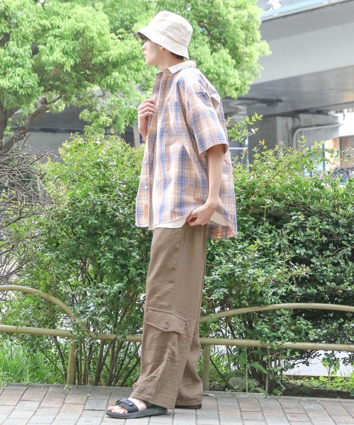 niko and...（ニコアンド）の「ヨウリュウスソポケカーゴパンツ（カーゴパンツ・メンズ・ベージュ/ネイビー・MEDIUM/LARGE）」の3枚目の写真