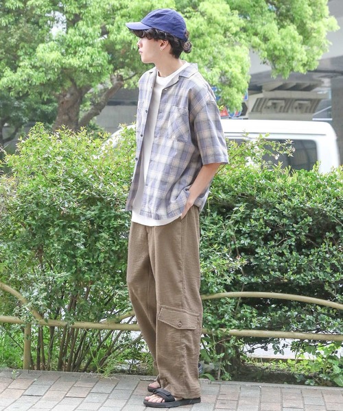 niko and...（ニコアンド）の「ヨウリュウスソポケカーゴパンツ（カーゴパンツ・メンズ・ベージュ/ネイビー・MEDIUM/LARGE）」の5枚目の写真