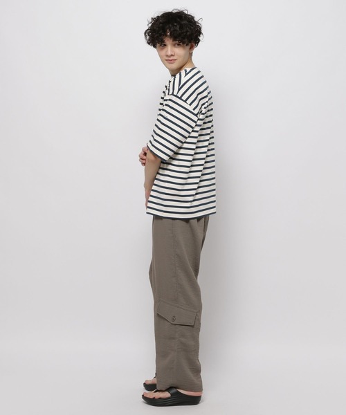 niko and...（ニコアンド）の「ヨウリュウスソポケカーゴパンツ（カーゴパンツ・メンズ・ベージュ/ネイビー・MEDIUM/LARGE）」の9枚目の写真