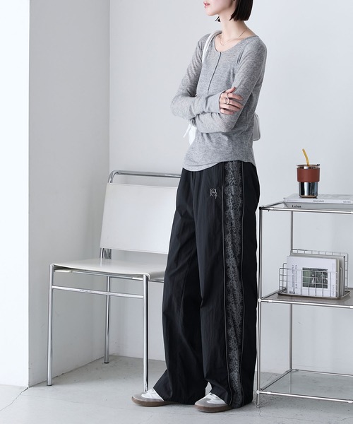 glamlips レースライントラックパンツ Race Line Track-pants