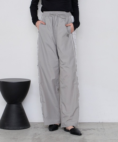 forksy.】レースシアーライントラックパンツ（その他パンツ）｜forksy