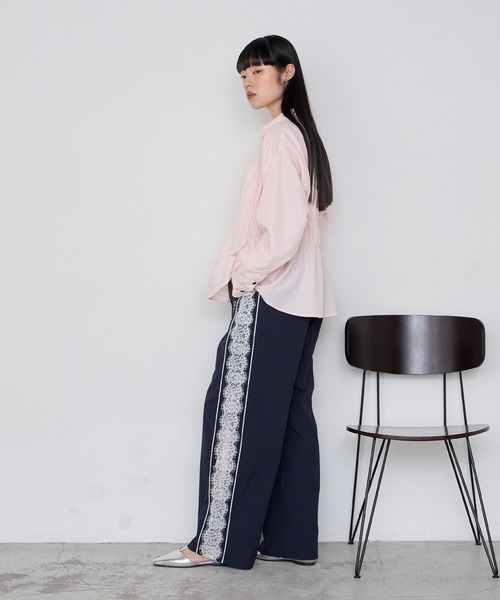 forksy.】レースシアーライントラックパンツ（その他パンツ）｜forksy