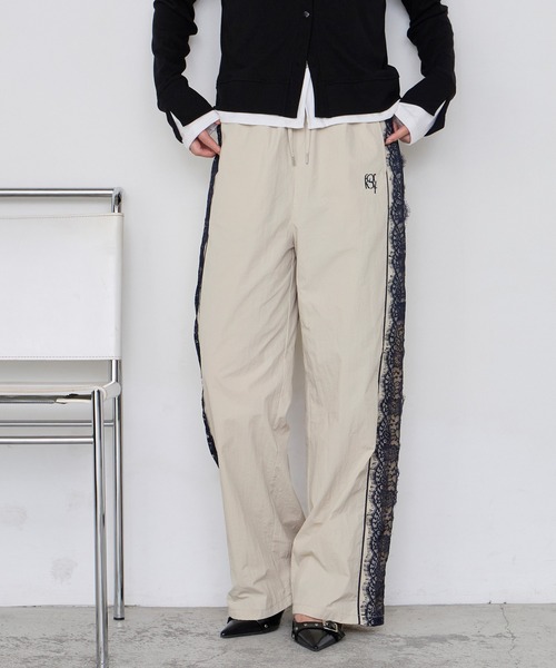 forksy.】レースシアーライントラックパンツ forksy.│MONO-MART