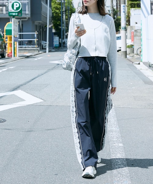 forksy.】レースシアーライントラックパンツ forksy.│MONO-MART