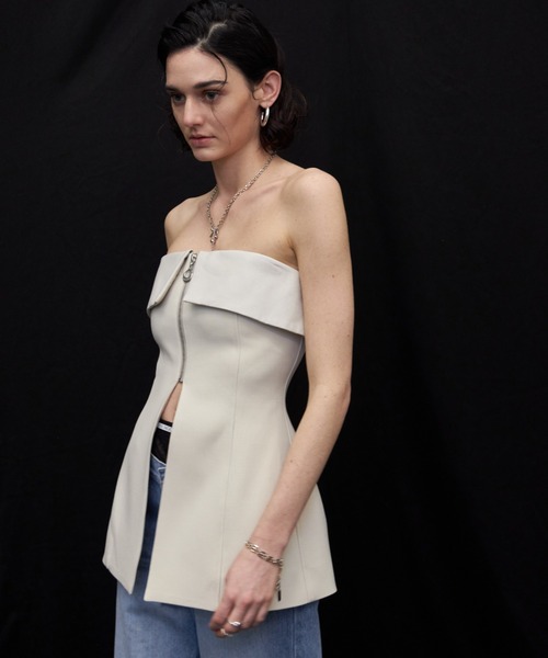 タグ無し新品　JOSE MOON ジョゼムーン ビスチェ ボディピアス JOSE MOON（ジョゼムーン）の「LEATHER FLAP BUSTIER/レザー
