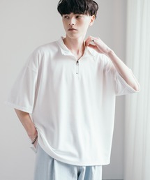 Rocky Monroe（ロッキーモンロー）の「オーバーサイズ接触冷感ポンチハーフジップTシャツ（Tシャツ/カットソー・メンズ）」