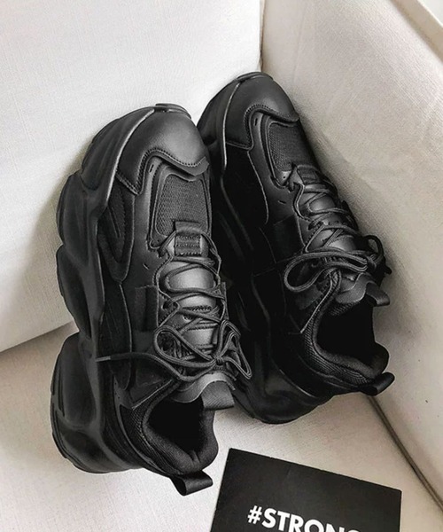 BENDER TOKYO（ベンダートウキョウ）の「コリアン アグリシューズ 厚底 ダッドスニーカー（スニーカー・メンズ・ブラック/ホワイト・25/26/27）」の8枚目の写真