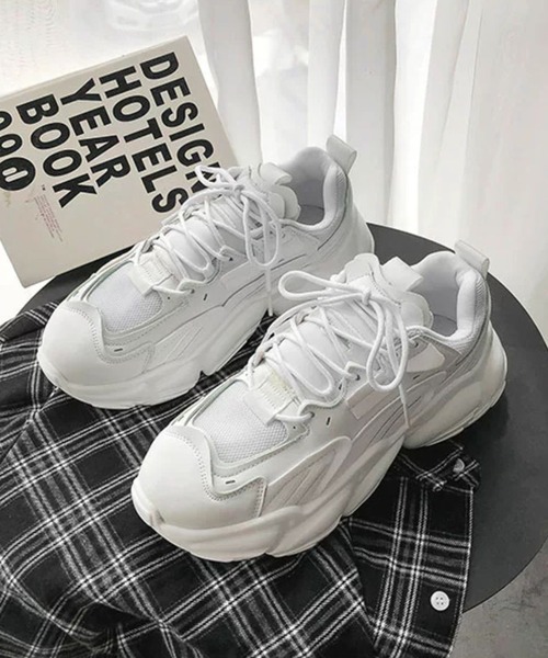 BENDER TOKYO（ベンダートウキョウ）の「コリアン アグリシューズ 厚底 ダッドスニーカー（スニーカー・メンズ・ブラック/ホワイト・25/26/27）」の7枚目の写真