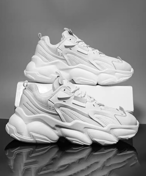 BENDER TOKYO（ベンダートウキョウ）の「コリアン アグリシューズ 厚底 ダッドスニーカー（スニーカー・メンズ・ブラック/ホワイト・25/26/27）」の5枚目の写真