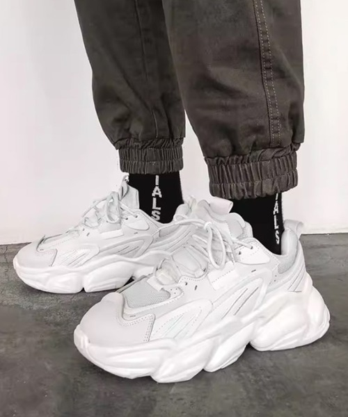 BENDER TOKYO（ベンダートウキョウ）の「コリアン アグリシューズ 厚底 ダッドスニーカー（スニーカー・メンズ・ブラック/ホワイト・25/26/27）」の9枚目の写真