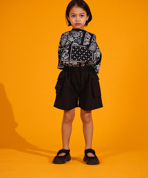 PAIRMANON STREET（ペアマノンストリート）の「【水陸両用・撥水】【PAIRMANON STREET】ミリタリー カーゴ ナイロン ショート パンツ（カーゴパンツ・キッズ・ブラック/カーキ/ブラウン系その他/ネイビー・130/120/150/140/90/100/110）」の19枚目の写真