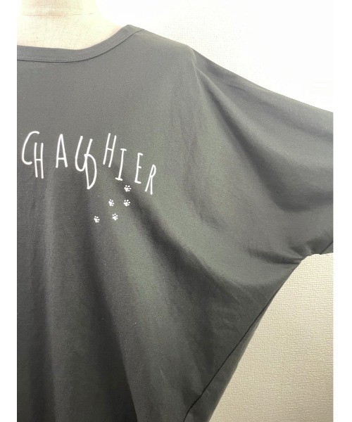 Rydia(リディア)の「鹿の子ドルマンPO(Tシャツ/カットソー・レディース・コーラルピンク/ブラック/オフホワイト・M)」の9枚目の写真