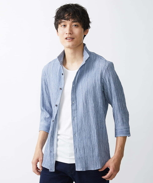 MK MICHEL KLEIN HOMME (エムケーミッシェルクランオム)の「テレコタンクトップ(Tシャツ/カットソー・メンズ・ブラック/ホワイト・51/48/46)」の3枚目の写真