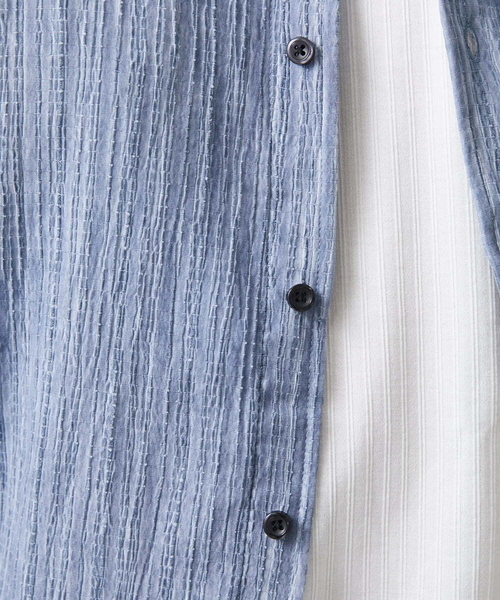 MK MICHEL KLEIN HOMME (エムケーミッシェルクランオム)の「テレコタンクトップ(Tシャツ/カットソー・メンズ・ブラック/ホワイト・51/48/46)」の5枚目の写真