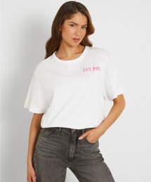 Guess | SS Cn Postcard Tee 半袖 Tシャツ レディース(Tシャツ/カットソー)