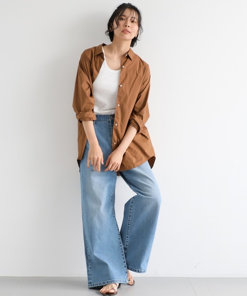 新品 バンヤードストーム ロングシャツ 1 フリル BARNYARDSTORM / バックスリットロングシャツワンピース
