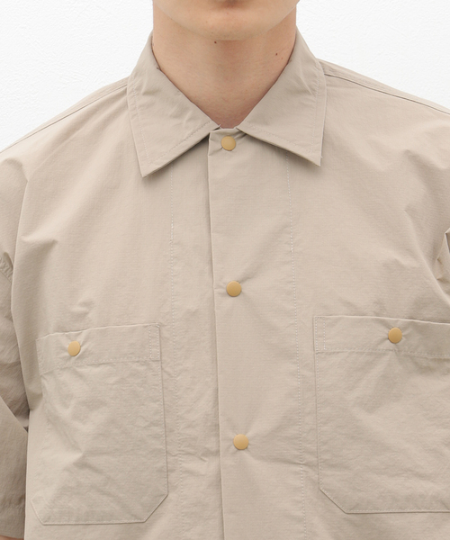 BAMBOO SHOOTS（バンブーシュート）の「BAMBOO SHOOTS / バンブーシュート S/S OPEN COLLOR SH（シャツ/ブラウス・メンズ・ベージュ/ネイビー/グレー/カーキ・MEDIUM/LARGE）」の16枚目の写真