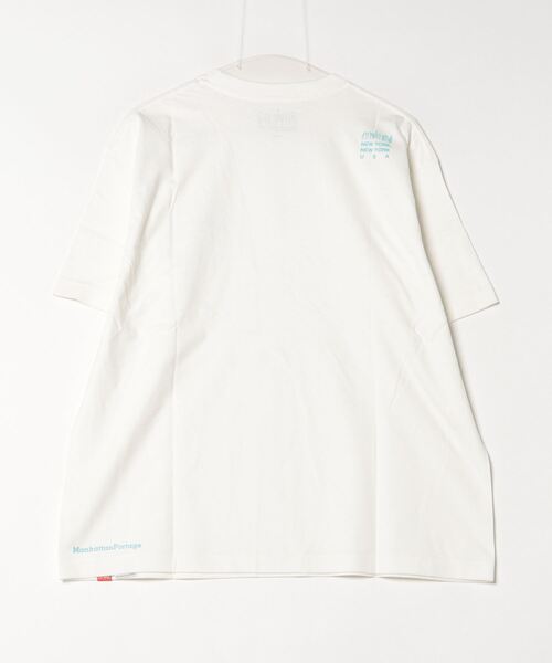 Manhattan Portage(マンハッタンポーテージ)の「【ユニセックス】Manhattan Portage/マンハッタンポーテージ オーバーサイズTシャツ LOGO MP-M579(Tシャツ/カットソー・レディース・ブラック×ホワイト/ホワイト×ブラック/ホワイト×ブルー/ライトグレー・M/L/XL)」の20枚目の写真