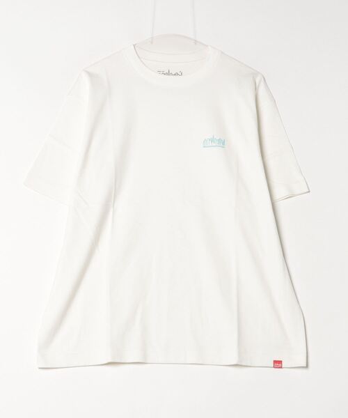 Manhattan Portage(マンハッタンポーテージ)の「【ユニセックス】Manhattan Portage/マンハッタンポーテージ オーバーサイズTシャツ LOGO MP-M579(Tシャツ/カットソー・レディース・ブラック×ホワイト/ホワイト×ブラック/ホワイト×ブルー/ライトグレー・M/L/XL)」の21枚目の写真