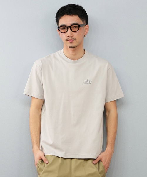 Manhattan Portage(マンハッタンポーテージ)の「【ユニセックス】Manhattan Portage/マンハッタンポーテージ オーバーサイズTシャツ LOGO MP-M579(Tシャツ/カットソー・レディース・ブラック×ホワイト/ホワイト×ブラック/ホワイト×ブルー/ライトグレー・M/L/XL)」の17枚目の写真