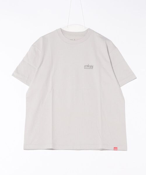 Manhattan Portage(マンハッタンポーテージ)の「【ユニセックス】Manhattan Portage/マンハッタンポーテージ オーバーサイズTシャツ LOGO MP-M579(Tシャツ/カットソー・レディース・ブラック×ホワイト/ホワイト×ブラック/ホワイト×ブルー/ライトグレー・M/L/XL)」の19枚目の写真