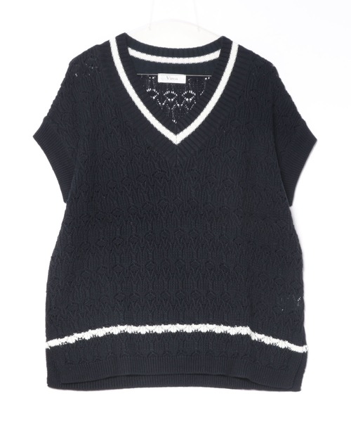⭐︎ヒロ⭐︎新品⭐︎ビアズリー⭐︎Vネックニットベスト⭐︎ブラック⭐︎ ⭐︎ヒロ⭐︎新品⭐︎ビアズリー⭐︎Vネックニットベスト