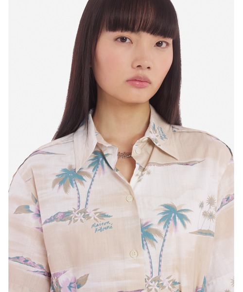 Maison Kitsune（メゾンキツネ）の「SHORT SLEEVE DRESS（シャツワンピース・レディース・ベージュ系その他・34/36）」の2枚目の写真