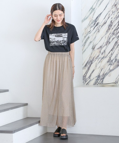 LEPSIM(レプシィム)の「アソートシアーフレアスカート 121681(スカート・レディース・レオパード/ベージュ/ブラック・FREE)」の14枚目の写真