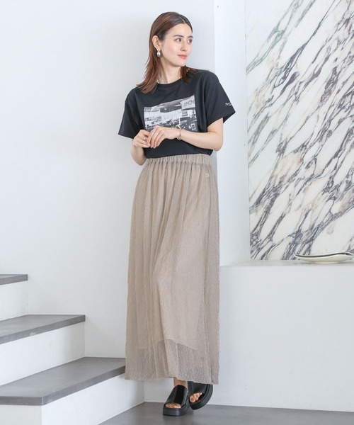 LEPSIM(レプシィム)の「アソートシアーフレアスカート 121681(スカート・レディース・レオパード/ベージュ/ブラック・FREE)」の16枚目の写真