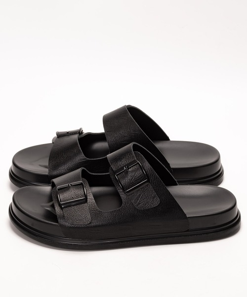 SVEC（シュベック）の「ダブルベルト コンフォートサンダル（サンダル・メンズ・ブラック/ブラック系その他3/ブラック系その他・41/42/43/44/40/39/38）」の6枚目の写真