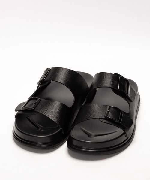 SVEC（シュベック）の「ダブルベルト コンフォートサンダル（サンダル・メンズ・ブラック/ブラック系その他3/ブラック系その他・41/42/43/44/40/39/38）」の5枚目の写真