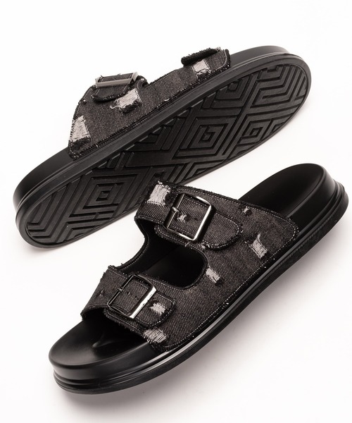 SVEC（シュベック）の「ダブルベルト コンフォートサンダル（サンダル・メンズ・ブラック/ブラック系その他3/ブラック系その他・41/42/43/44/40/39/38）」の17枚目の写真