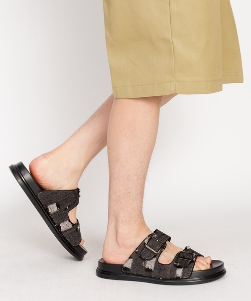 SVEC（シュベック）の「ダブルベルト コンフォートサンダル（サンダル・メンズ・ブラック/ブラック系その他3/ブラック系その他・41/42/43/44/40/39/38）」の19枚目の写真