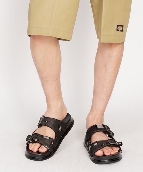 SVEC（シュベック）の「ダブルベルト コンフォートサンダル（サンダル・メンズ・ブラック/ブラック系その他3/ブラック系その他・41/42/43/44/40/39/38）」の20枚目の写真