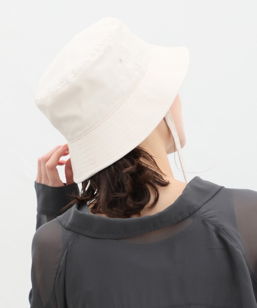 Honeys(ハニーズ)の「取り外せる紐付きバケットハット(ハット・レディース・ライトベージュ/アイボリー/ブルー/ブラック・FREE)」の8枚目の写真