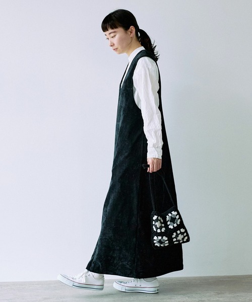 yuni(ユニ )の「クロシェ編み ポシェットバッグ 1701BG001242(ショルダーバッグ・レディース・ブラック/グレー・FREE)」の4枚目の写真